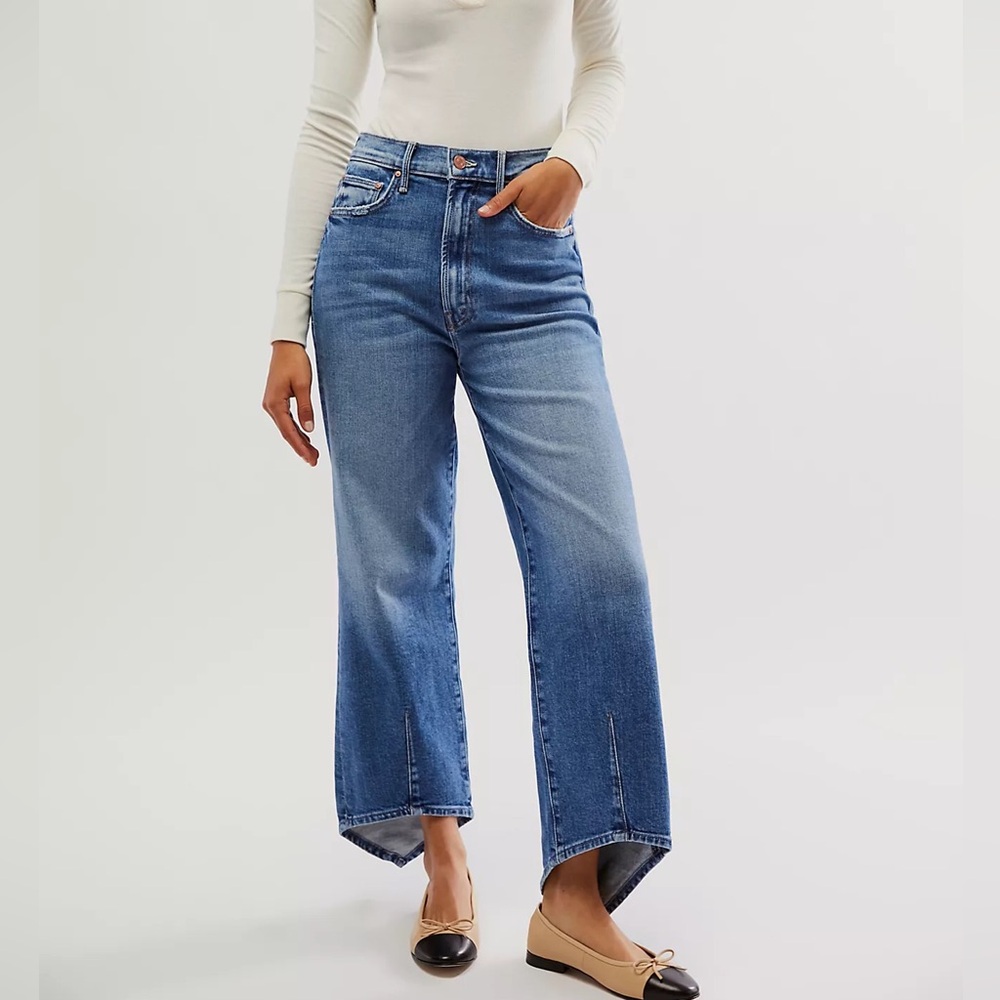 MOTHER Blue Flare & Wide Leg Jeans